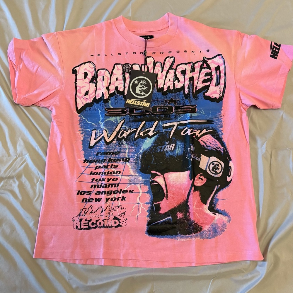 Hellstar Pink Graphic Men's T-Shirt